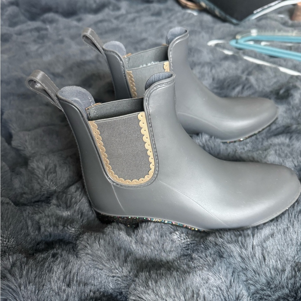 Jack Rogers Gray Ankle Rain Boots